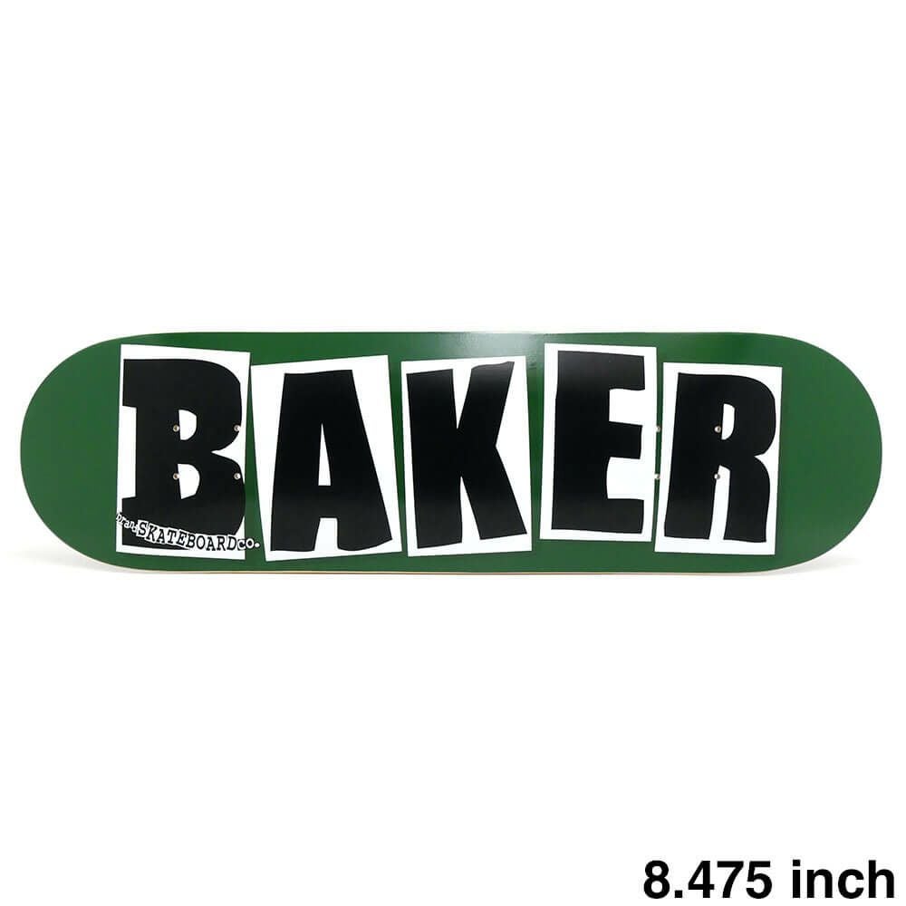 BAKER DECK ベイカー デッキ TEAM BRAND LOGO BLACK/WHITE 8.475