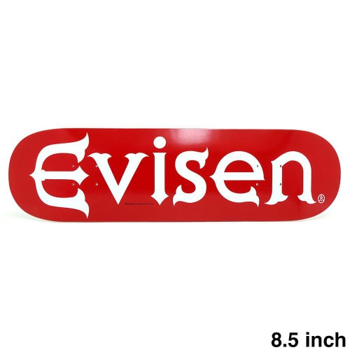 EVISEN DECK エビセン デッキ TEAM EVI-LOGO RED 8.5 スケートボード スケボー 1