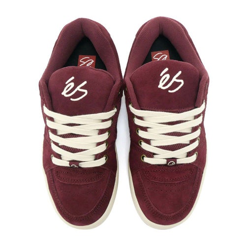 ES SHOES エス シューズ スニーカー アクセル ACCEL BURGUNDY/TAN スケートボード スケボー 2