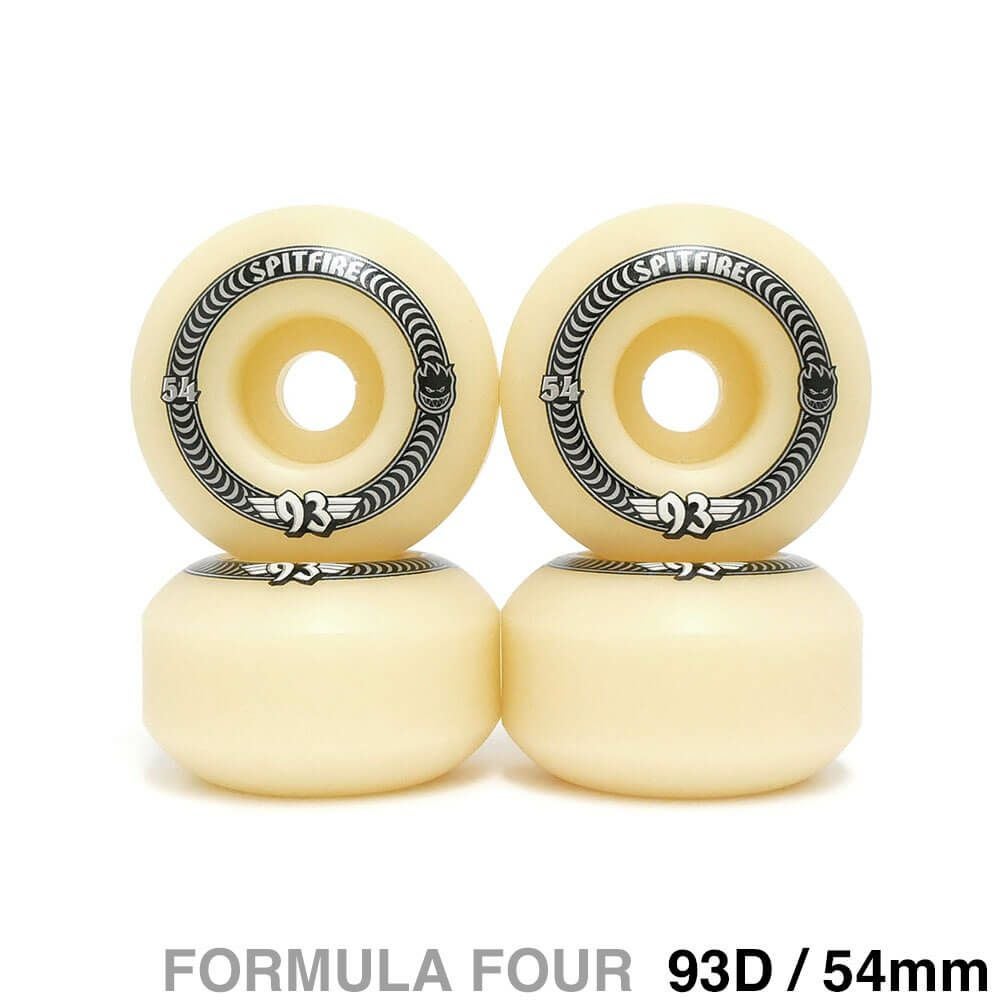 SPITFIRE WHEEL スピットファイヤー ウィール FORMULA FOUR (F4) CLASSIC 93D SOFT SLIDERS 54mm スケートボード スケボー 1