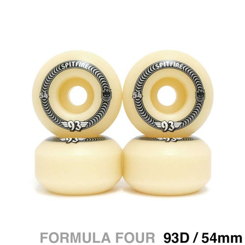 SPITFIRE WHEEL スピットファイヤー ウィール FORMULA FOUR (F4) CLASSIC 93D SOFT SLIDERS 54mm スケートボード スケボー 1