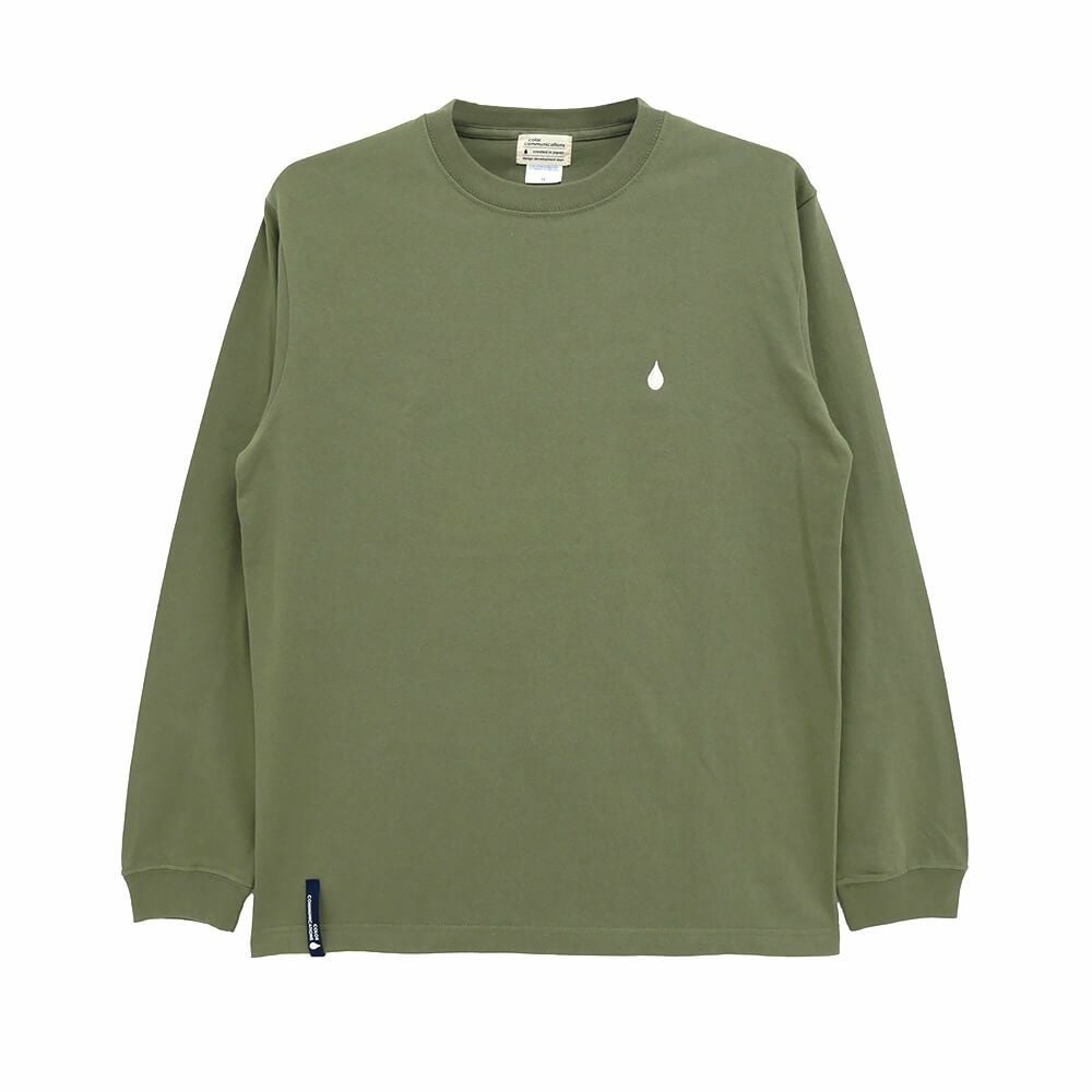 COLOR COMMUNICATIONS LONG SLEEVE カラーコミュニケーションズ ロングスリーブTシャツ 3C DIAMONDS LIGHT OLIVE スケートボード スケボー 1