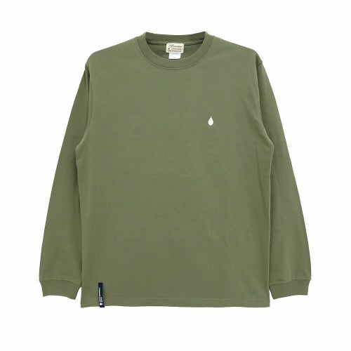 COLOR COMMUNICATIONS LONG SLEEVE カラーコミュニケーションズ ロングスリーブTシャツ 3C DIAMONDS LIGHT OLIVE スケートボード スケボー 1