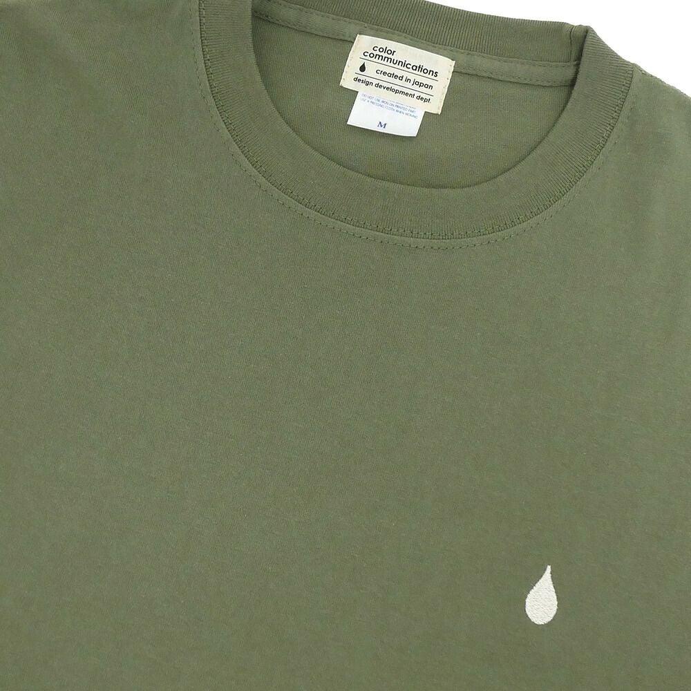 COLOR COMMUNICATIONS LONG SLEEVE カラーコミュニケーションズ ロングスリーブTシャツ 3C DIAMONDS LIGHT OLIVE スケートボード スケボー 2