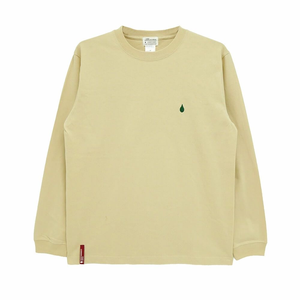COLOR COMMUNICATIONS LONG SLEEVE カラーコミュニケーションズ ロングスリーブTシャツ 3C DIAMONDS SAND BEIGE スケートボード スケボー 1