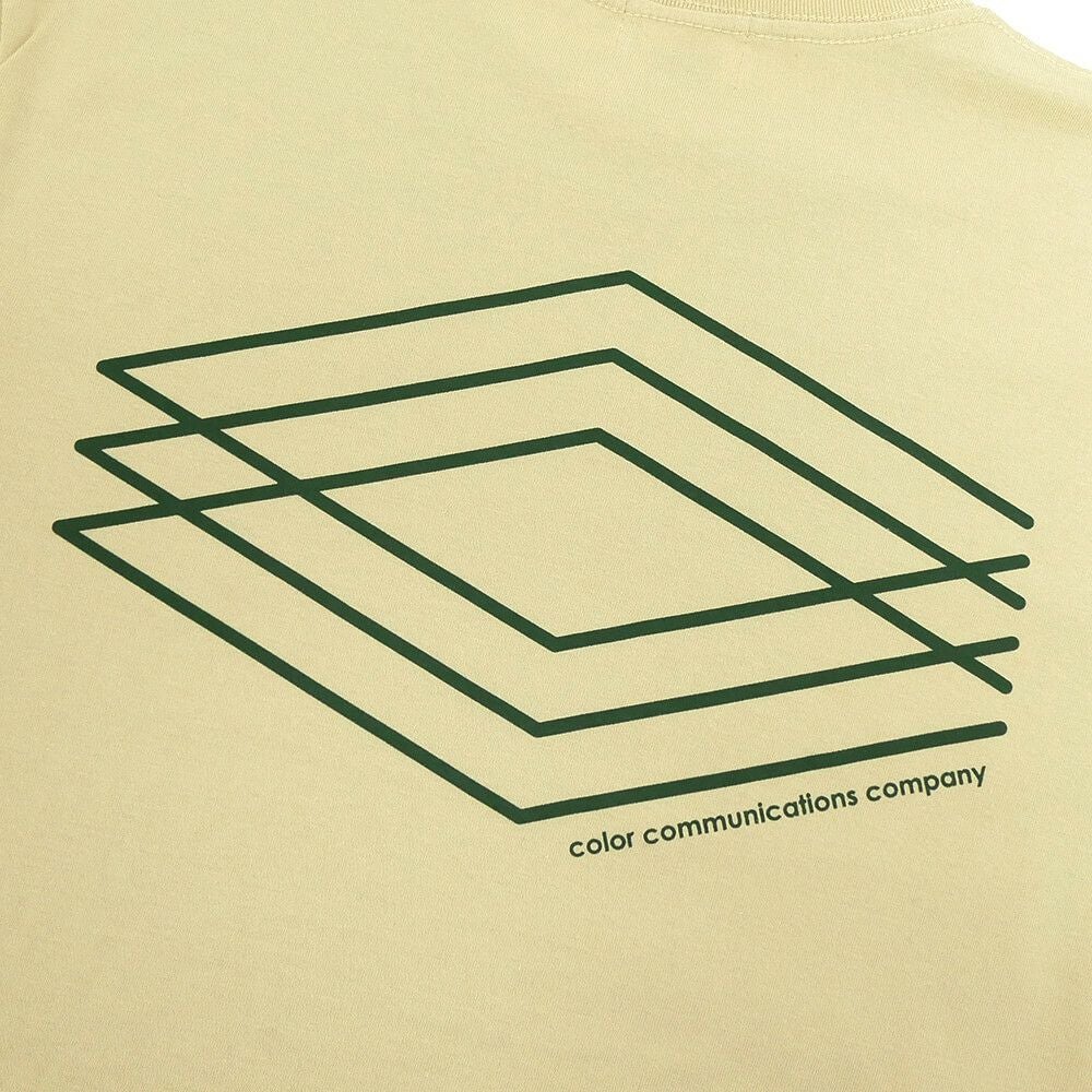 COLOR COMMUNICATIONS LONG SLEEVE カラーコミュニケーションズ ロングスリーブTシャツ 3C DIAMONDS SAND BEIGE スケートボード スケボー 4