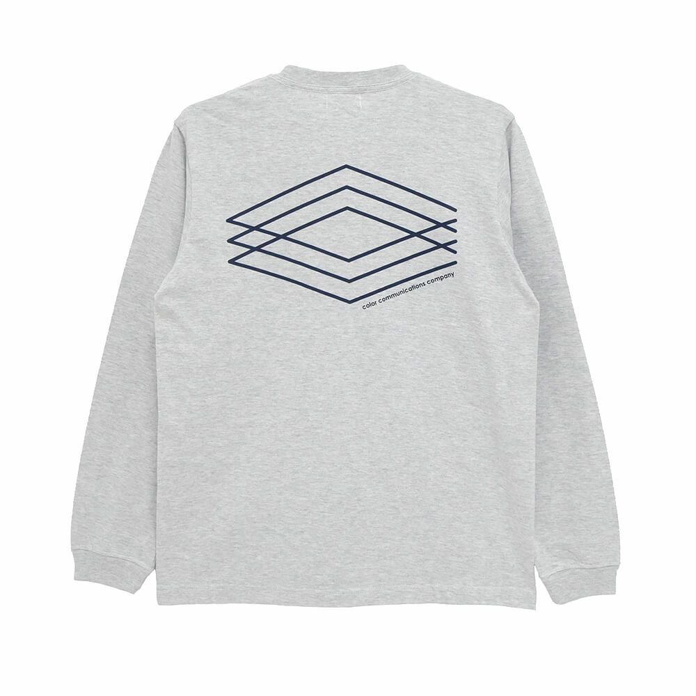 COLOR COMMUNICATIONS LONG SLEEVE カラーコミュニケーションズ ロングスリーブTシャツ 3C DIAMONDS ASH スケートボード スケボー 