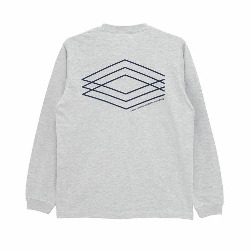 COLOR COMMUNICATIONS LONG SLEEVE カラーコミュニケーションズ ロングスリーブTシャツ 3C DIAMONDS ASH スケートボード スケボー 