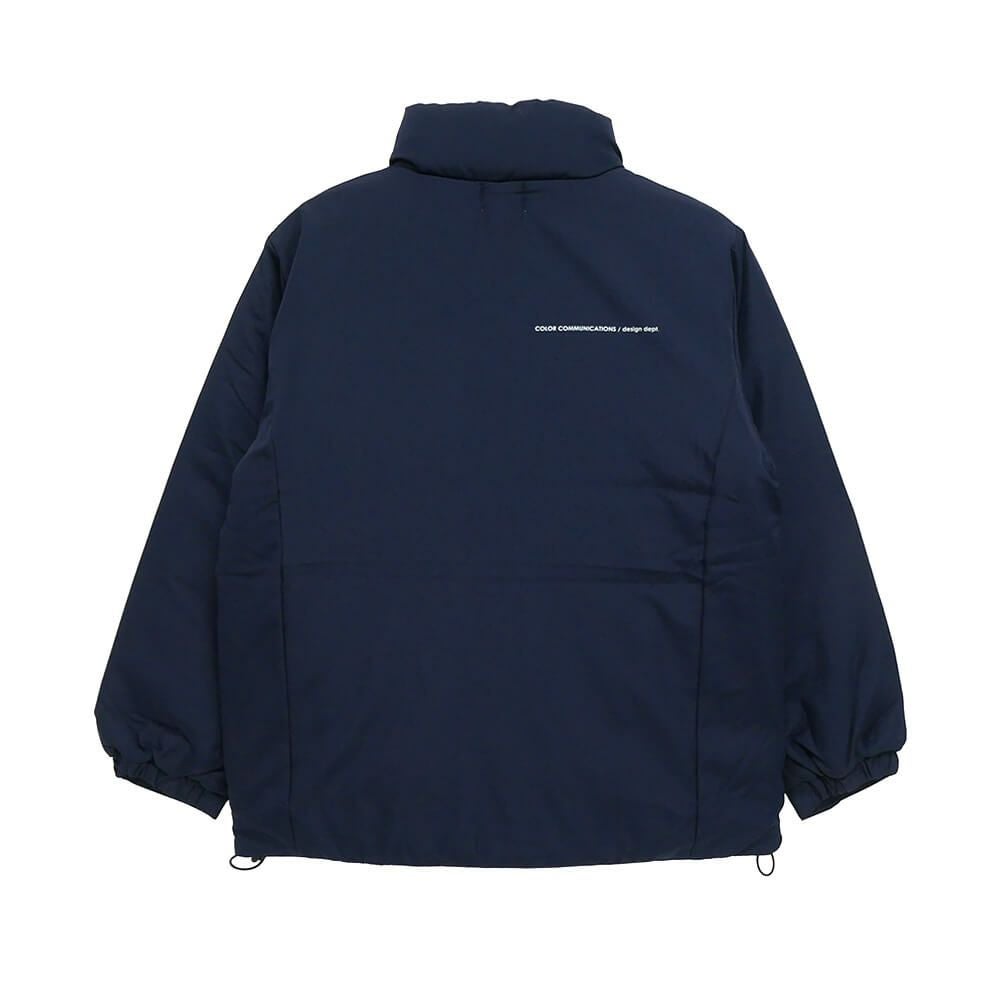 COLOR COMMUNICATIONS JACKET カラーコミュニケーションズ ジャケット DRIP EMB STAND COLLAR NAVY スケートボード スケボー 9