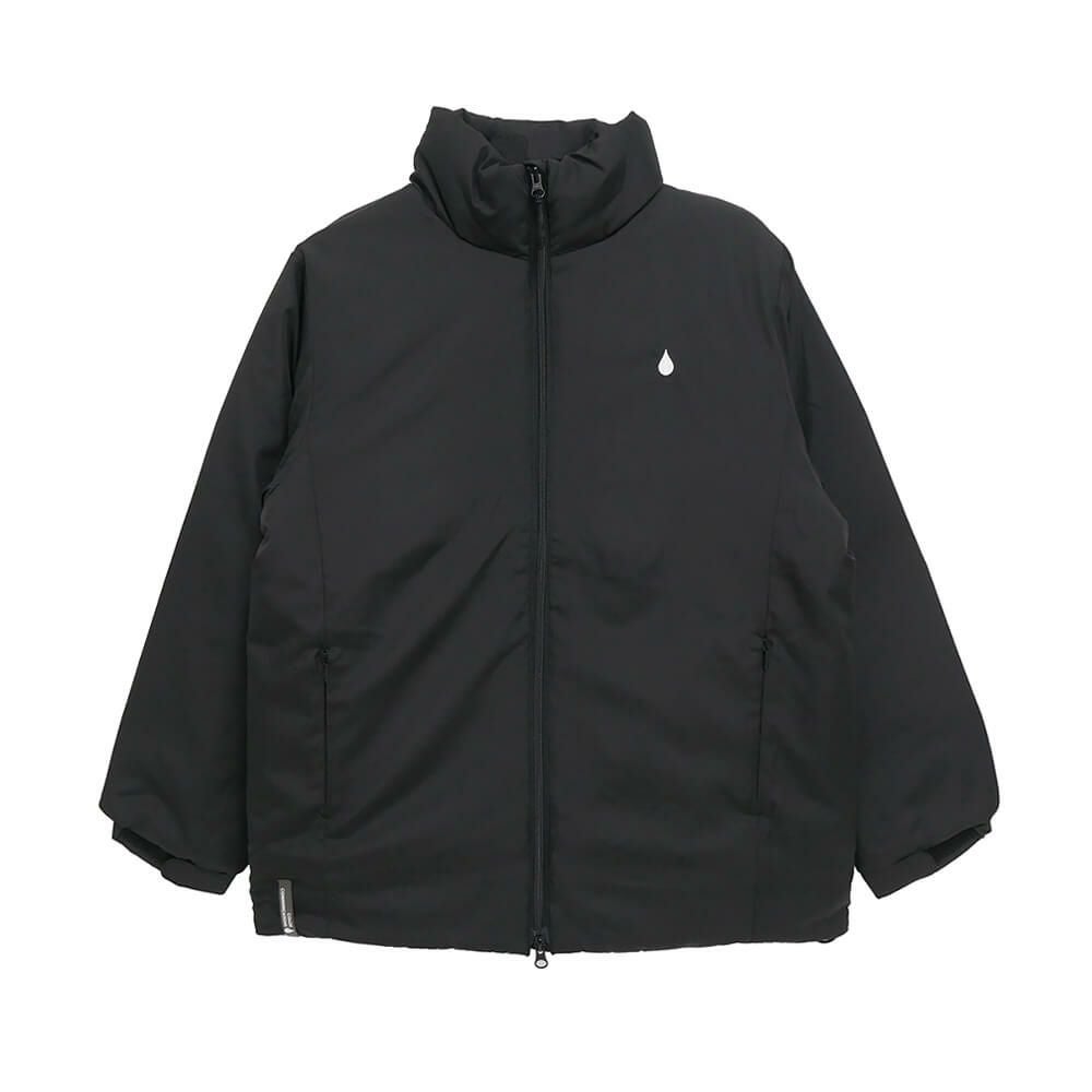 COLOR COMMUNICATIONS JACKET カラーコミュニケーションズ ジャケット DRIP EMB STAND COLLAR BLACK スケートボード スケボー 