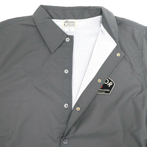 COLOR COMMUNICATIONS JACKET カラーコミュニケーションズ ジャケット DESIGN DEPT PATCH COACH CHARCOAL スケートボード スケボー 2