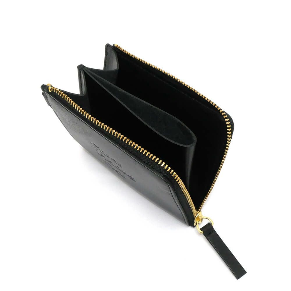 CHAOS FISHING CLUB WALLET カオスフィッシングクラブ サイフ LOGO LEATHER WALLET 2.0 BLACK スケートボード スケボー　2