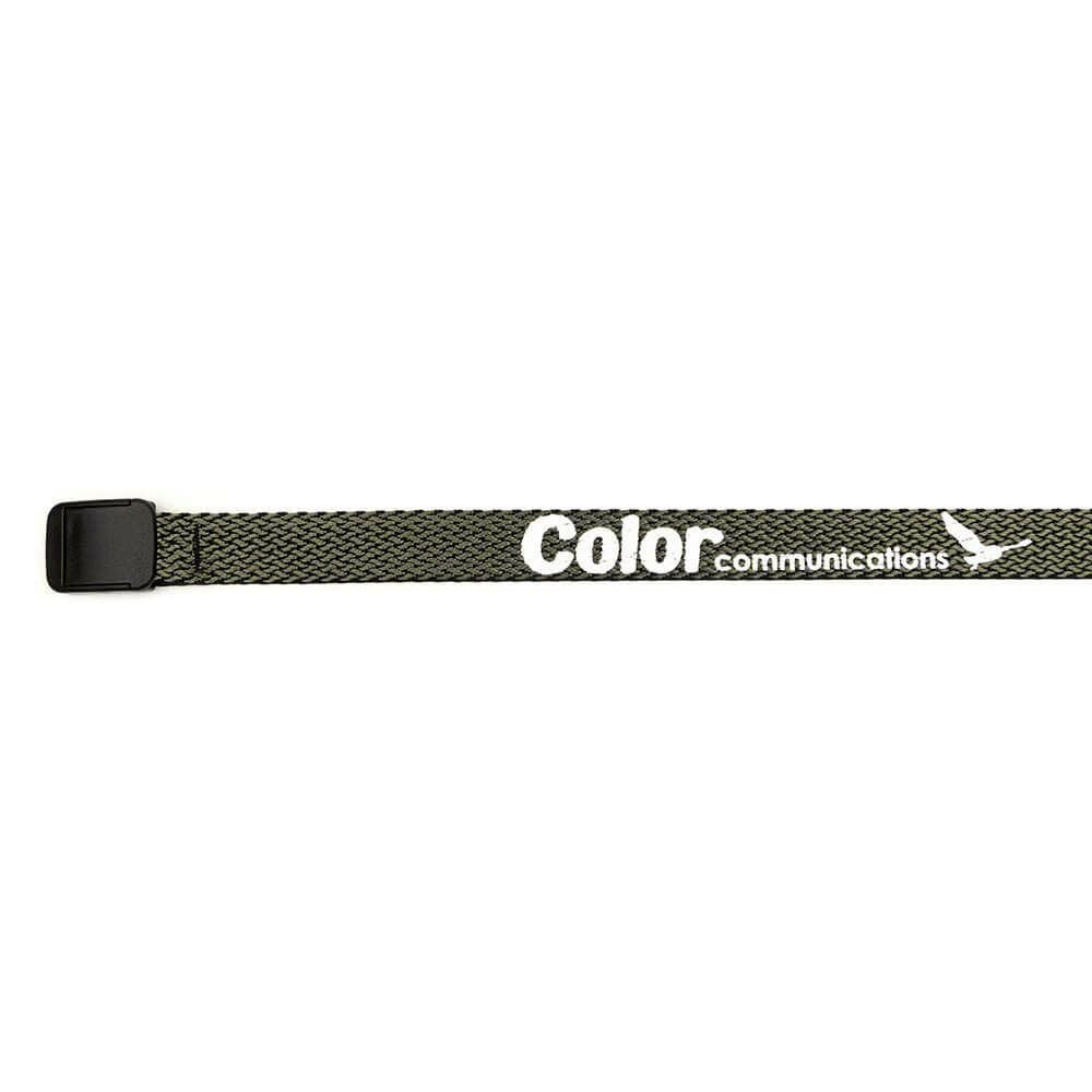 COLOR COMMUNICATIONS BELT カラーコミュニケーションズ ベルト T-LOCK PATTERN WAWA WEAVE OLIVE スケートボード スケボー　3