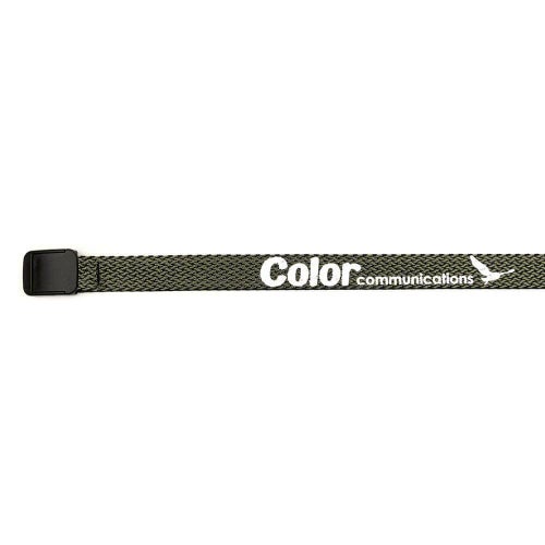 COLOR COMMUNICATIONS BELT カラーコミュニケーションズ ベルト T-LOCK PATTERN WAWA WEAVE OLIVE スケートボード スケボー　3