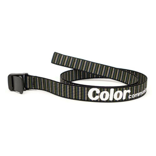 COLOR COMMUNICATIONS BELT カラーコミュニケーションズ ベルト T-LOCK PATTERN WAWA ZIG ZAG BLACK スケートボード スケボー 1