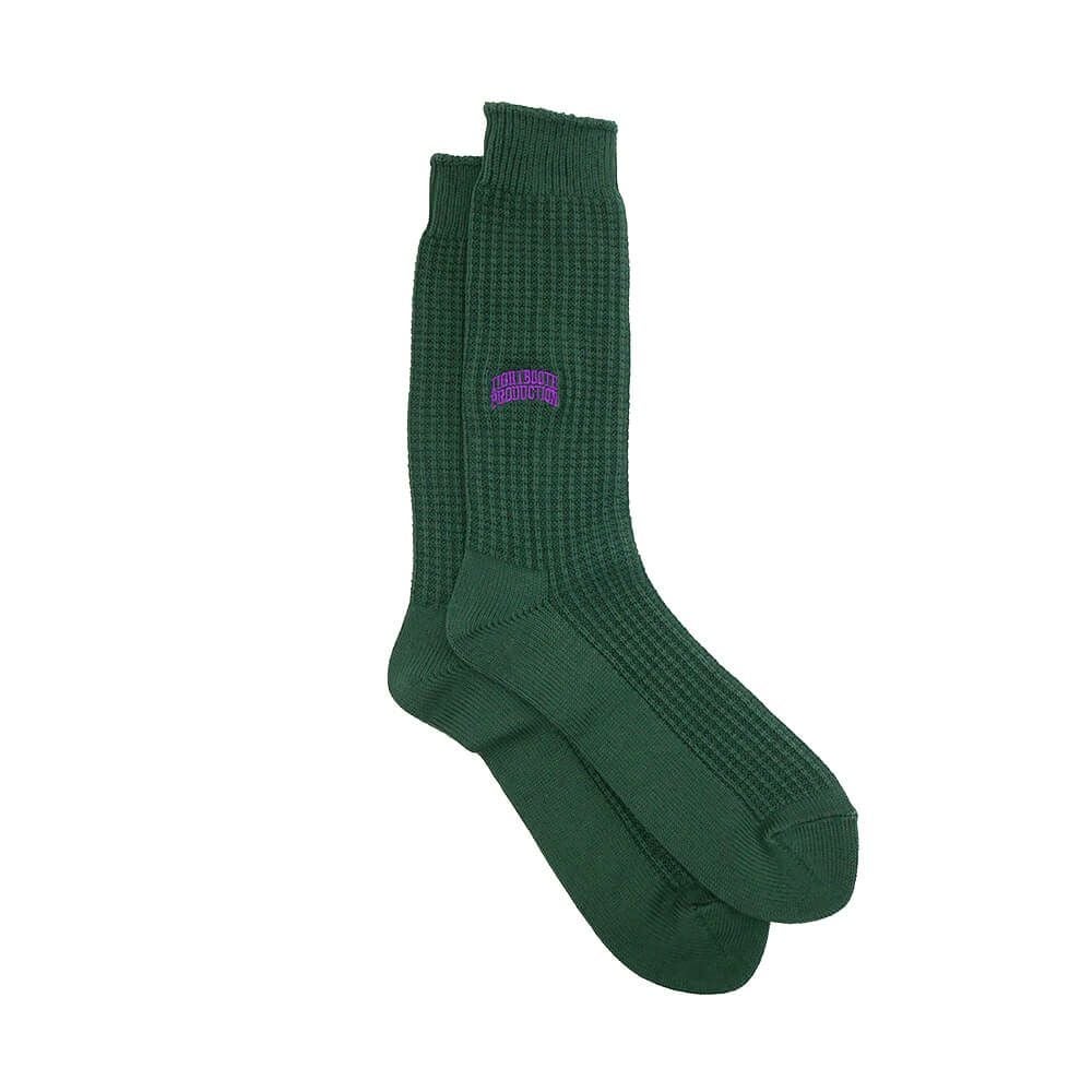 TIGHTBOOTH（TBPR）SOCKS タイトブース ソックス 靴下 WAFFLE DARK GREEN スケートボード スケボー 3