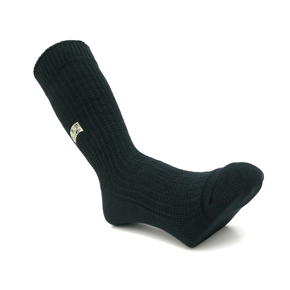 TIGHTBOOTH（TBPR）SOCKS タイトブース ソックス 靴下 WAFFLE BLACK スケートボード スケボー 