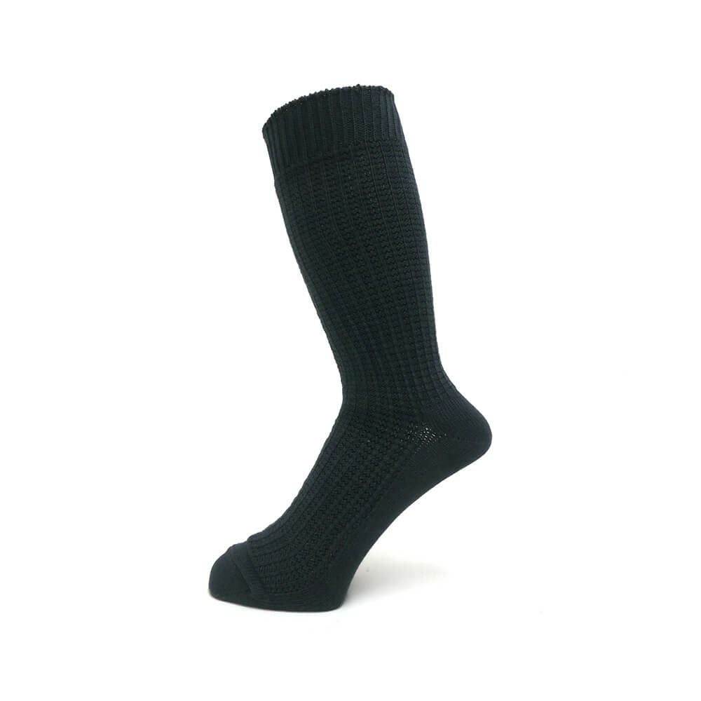 TIGHTBOOTH（TBPR）SOCKS タイトブース ソックス 靴下 WAFFLE BLACK スケートボード スケボー 1