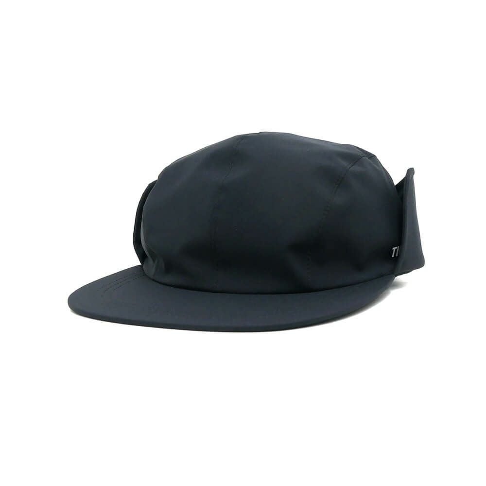 TIGHTBOOTH（TBPR）CAP タイトブース キャップ 3 LAYER FLAP CAMP BLACK スケートボード スケボー 