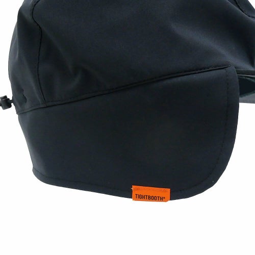 TIGHTBOOTH（TBPR）CAP タイトブース キャップ 3 LAYER FLAP CAMP BLACK スケートボード スケボー 5
