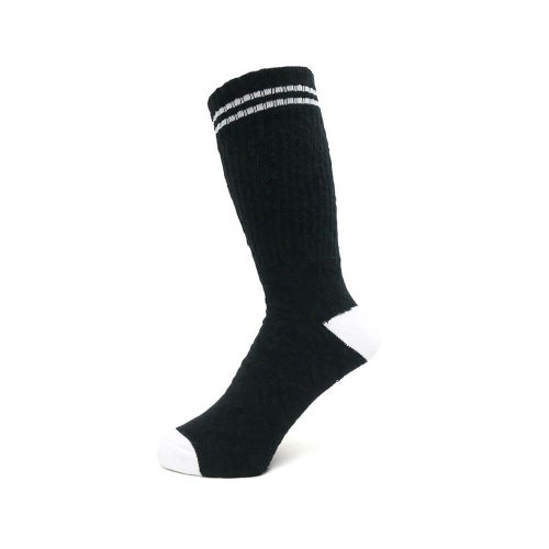 KROOKED SOCKS クルキッド ソックス 靴下 MULTI FLOWERS BLACK/BLACK/WHITE スケートボード スケボー 1