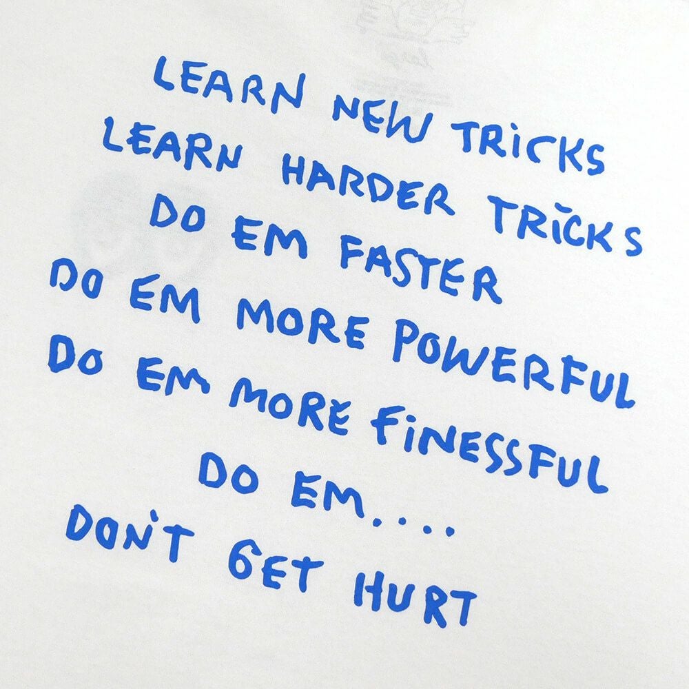 KROOKED T-SHIRT クルキッド Tシャツ NEW TRICKS WHITE スケートボード スケボー 3