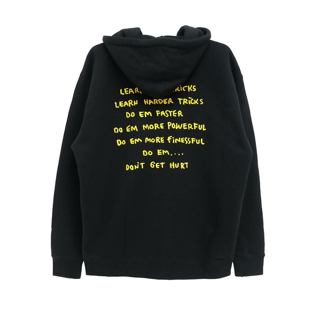 KROOKED HOOD クルキッド パーカー NEW TRICKS ZIP UP BLACK スケートボード スケボー 
