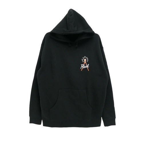 REAL HOOD リアル パーカー SPOT CONSERVATORS BLACK スケートボード スケボー 1