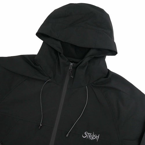 STRUSH JACKET ストラッシュ ジャケット SCRIPT SHELL BLACK スケートボード スケボー 1