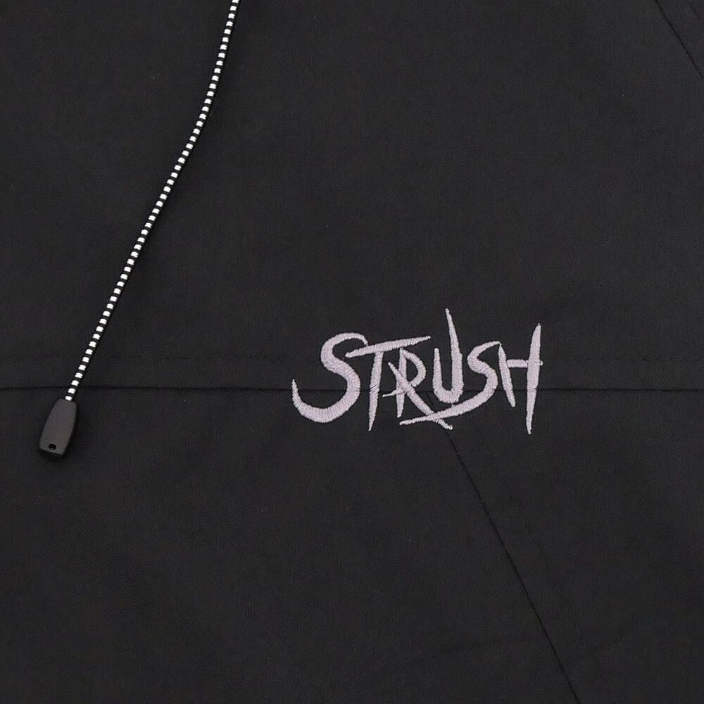 STRUSH JACKET ストラッシュ ジャケット SCRIPT SHELL BLACK スケートボード スケボー 2