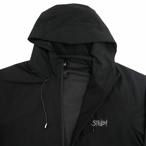 STRUSH JACKET ストラッシュ ジャケット SCRIPT SHELL BLACK スケートボード スケボー 3