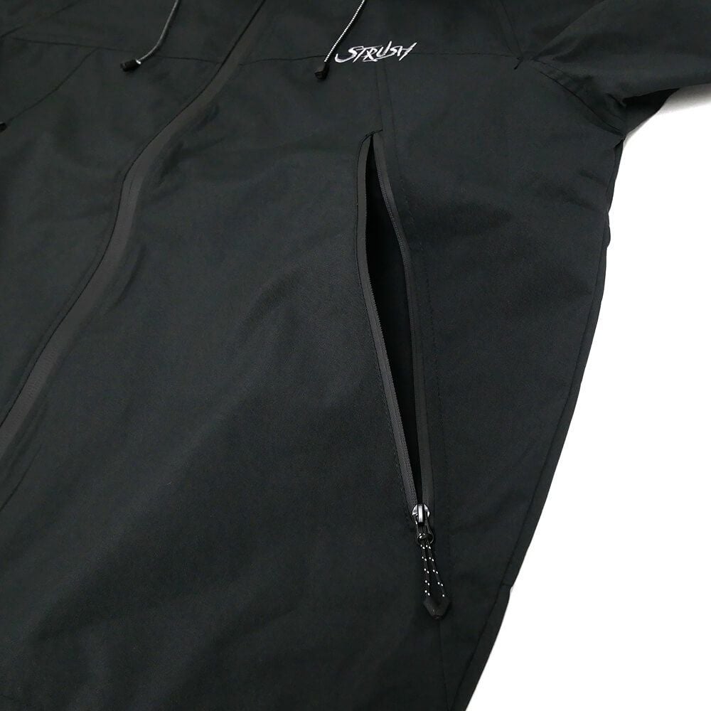 STRUSH JACKET ストラッシュ ジャケット SCRIPT SHELL BLACK スケートボード スケボー 4