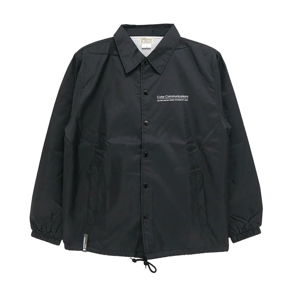 COLOR COMMUNICATIONS JACKET カラーコミュニケーションズ ジャケット RE-LETTER 2012 COACH BLACK スケートボード スケボー 1
