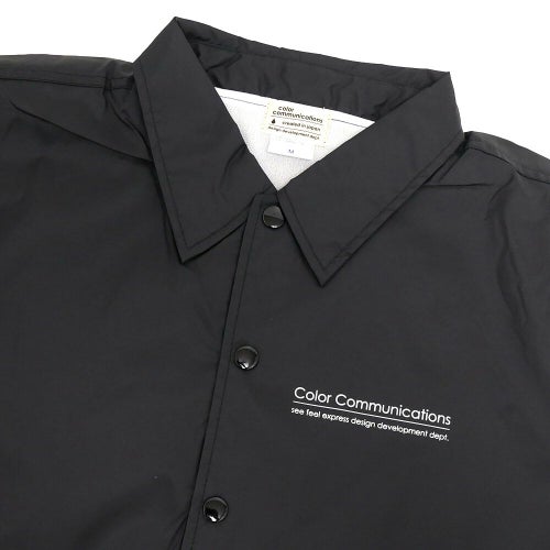 COLOR COMMUNICATIONS JACKET カラーコミュニケーションズ ジャケット RE-LETTER 2012 COACH BLACK スケートボード スケボー 2