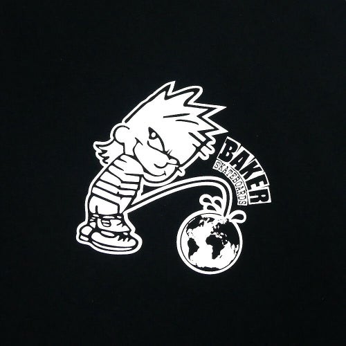 BAKER T-SHIRT ベイカー Tシャツ WHIZZ KID BLACK スケートボード スケボー 1