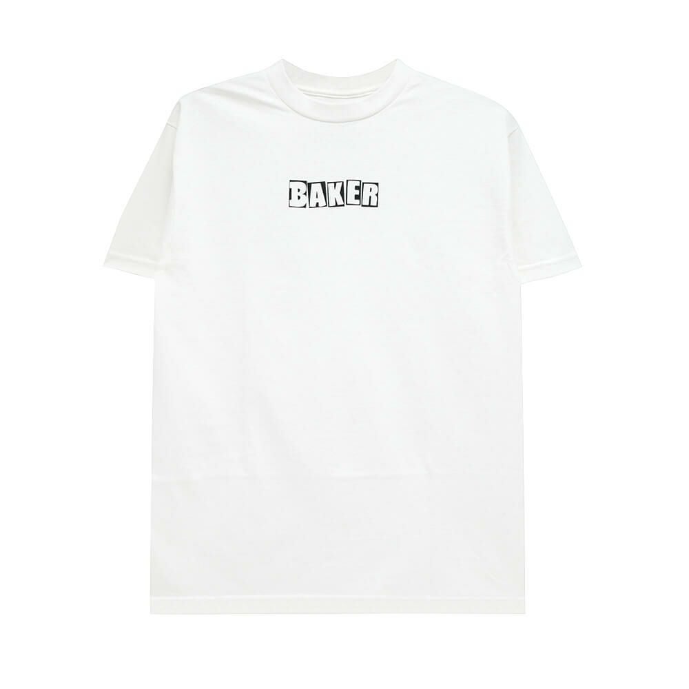 BAKER T-SHIRT ベイカー Tシャツ BRAND LOGO WHITE スケートボード スケボー 
