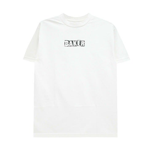 BAKER T-SHIRT ベイカー Tシャツ BRAND LOGO WHITE スケートボード スケボー 