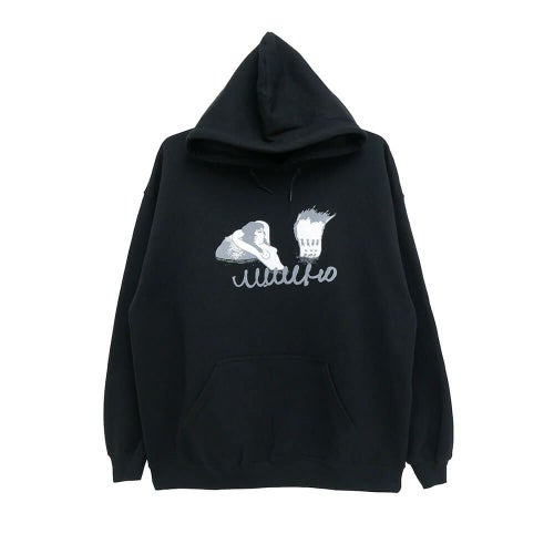 MAN WHO HOOD マンフー パーカー 混浴 BLACK スケートボード スケボー 