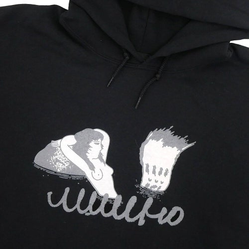 MAN WHO HOOD マンフー パーカー 混浴 BLACK スケートボード スケボー 1