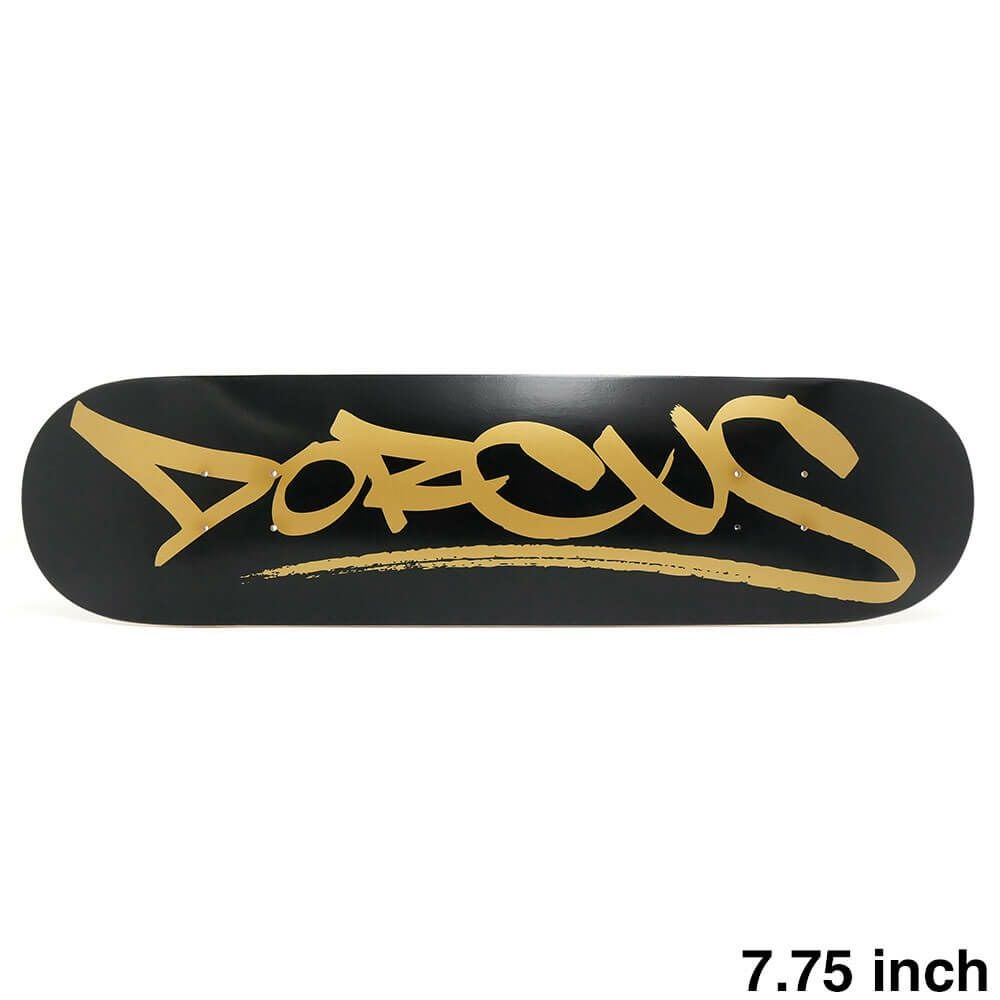 DORCUS DECK ドーカス デッキ TEAM OCULAR TAG BLACK/GOLD 7.75 スケートボード スケボー 1