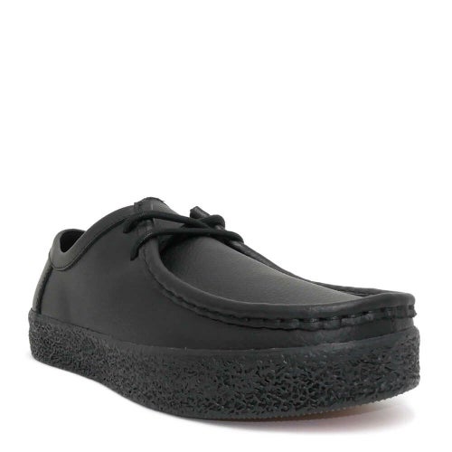 LAST RESORT AB SHOES ラストリゾートエービー シューズ スニーカー VM006 MOC LEATHER LO BLACK/BLACK スケートボード スケボー 1
