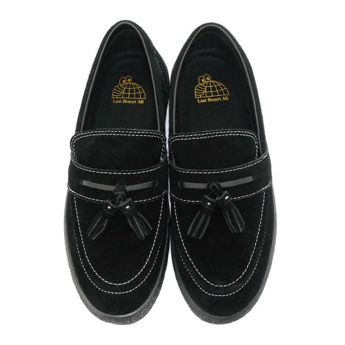LAST RESORT AB SHOES ラストリゾートエービー シューズ スニーカー VM005 LOAFER SUEDE LO BLACK/WHITE/BLACK スケートボード スケボー 3