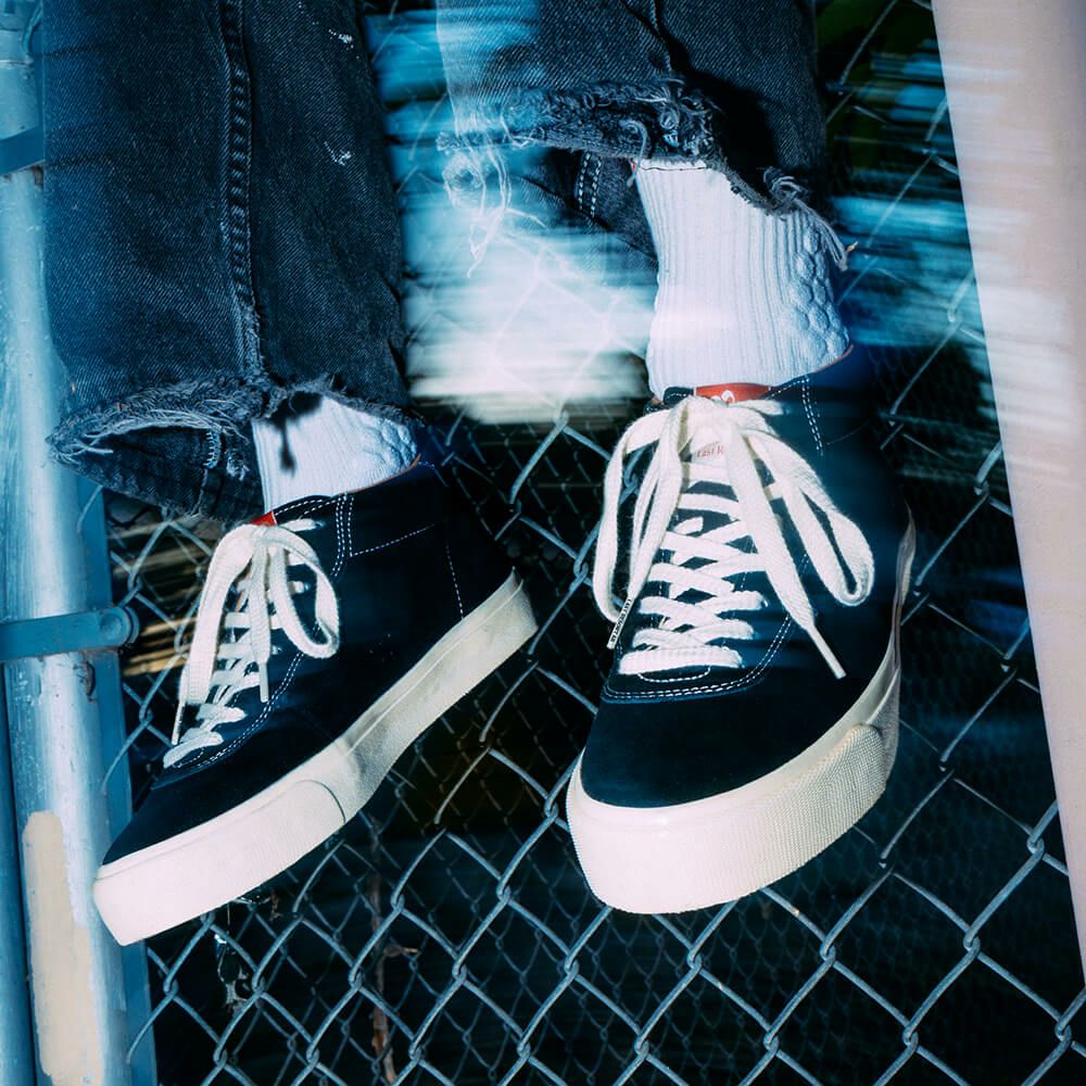 LAST RESORT AB SHOES ラストリゾートエービー シューズ スニーカー VM001 SUEDE MID BLACK/WHITE スケートボード スケボー　12