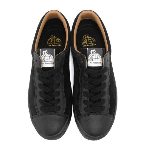 LAST RESORT AB SHOES ラストリゾートエービー シューズ スニーカー VM002 SUEDE LEATHER LO BLACK/BLACK スケートボード スケボー 3