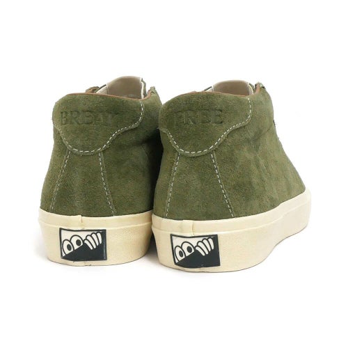 LAST RESORT AB SHOES ラストリゾートエービー シューズ スニーカー VM001 SUEDE MID OLIVE/WHITE スケートボード スケボー 4