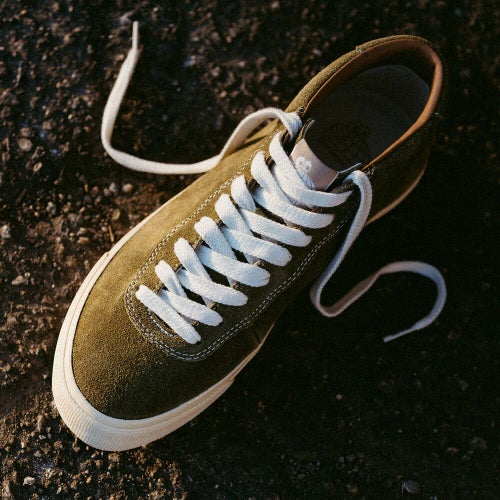 LAST RESORT AB SHOES ラストリゾートエービー シューズ スニーカー VM001 SUEDE MID OLIVE/WHITE スケートボード スケボー 10