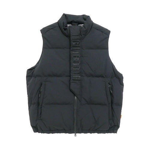 TIGHTBOOTH（TBPR） JACKET タイトブース ジャケット PLAC DOWN VEST BLACK スケートボード スケボー 