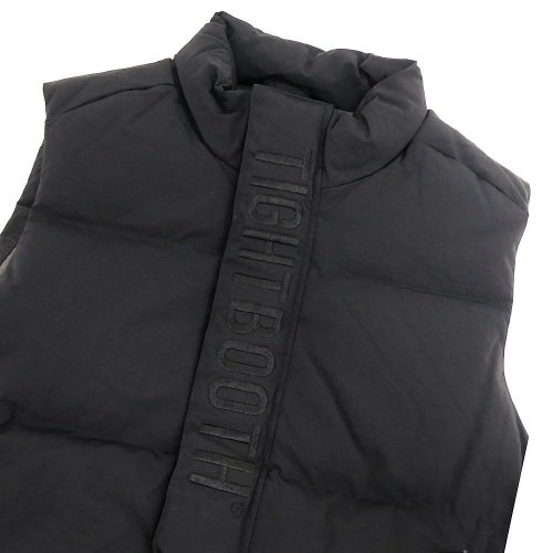 TIGHTBOOTH（TBPR） JACKET タイトブース ジャケット PLAC DOWN VEST BLACK スケートボード スケボー 1