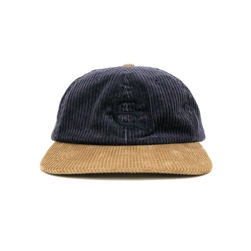 EVISEN CAP エビセン キャップ CORD ONE-UP 6 PANEL CHARCOAL/BEIGE スケートボード スケボー 1