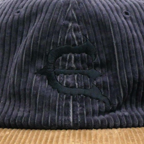 EVISEN CAP エビセン キャップ CORD ONE-UP 6 PANEL CHARCOAL/BEIGE スケートボード スケボー 5